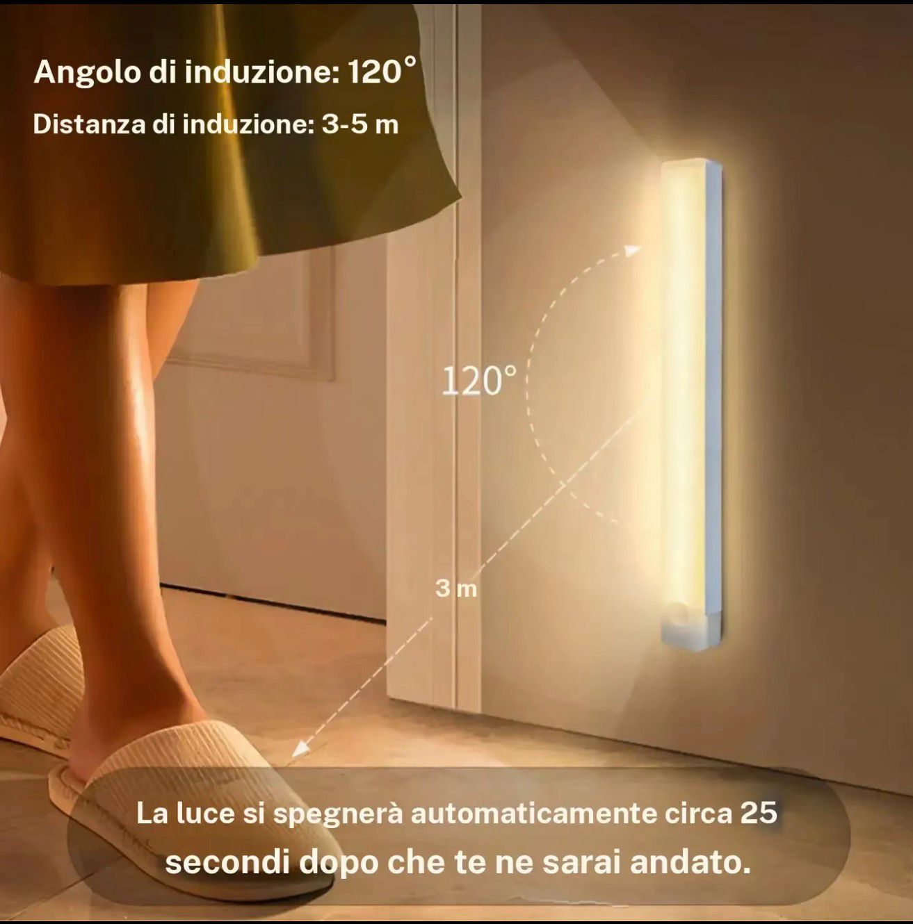Luce LED Automatica con Sensore di Movimento